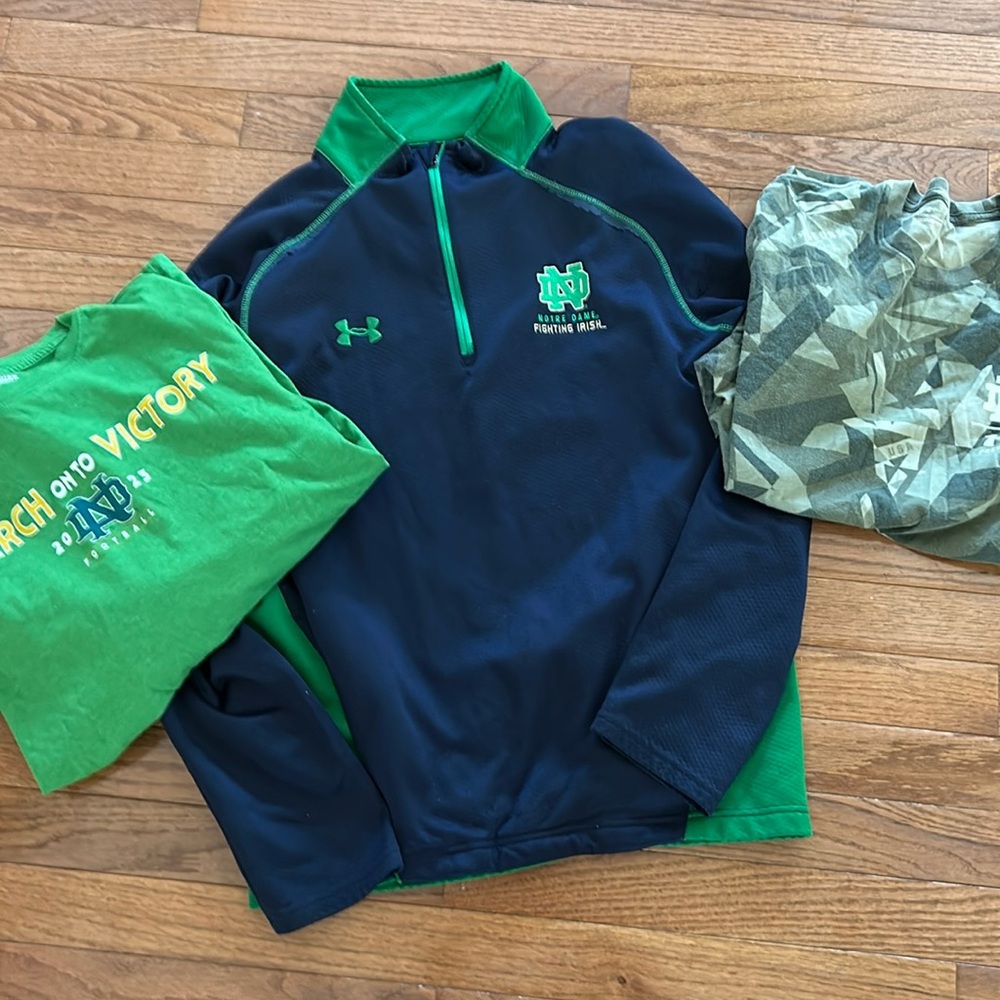 Notre Dame 1/4 Zip and Tops